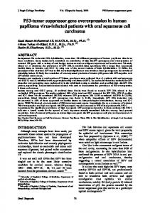 P53-tumor suppressor gene overexpression in human ...