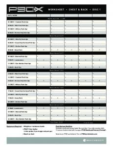 P90X Worksheets