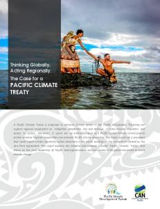 pacific climate treaty - Pacific Island Development Forum