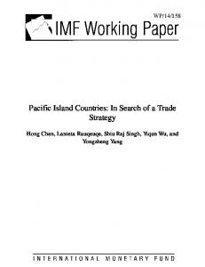 Pacific Island Countries - IMF