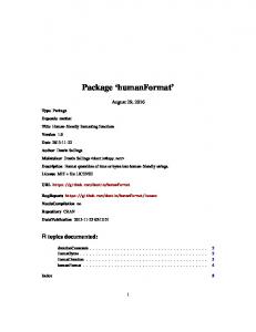 Package 'humanFormat'