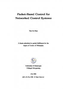 Packet-Based Control for Networked Control Systems