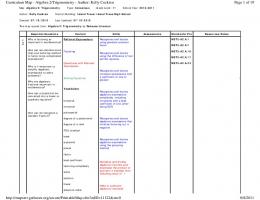 Page 1 of 19 Curriculum Map - Algebra 2/Trigonometry - Author ...