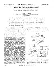 Page 1 VOLUME. 57, NUMBER 14 PHYSICAL REVIEW LETTERS 6 ...