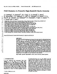 PAH Emission in Powerful High-Redshift Radio Galaxies