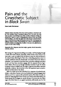 Pain and the Cinesthetic Subject in Black Swan - Berghahn Journals