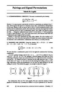 Pairings and Signed Permutations