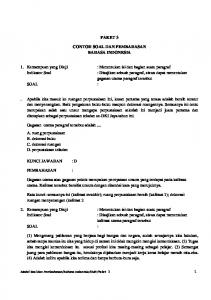 paket 3 contoh soal dan pembahasan bahasa indonesia