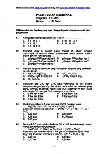 PAKET SOAL UJIAN NEGARA