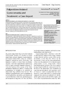 Paliperidone-Related Gynecomastia and Treatment: a ...