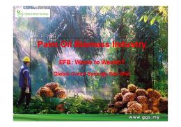 Palm Oil Biomass Industry