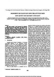 palmprint recognition using valley features