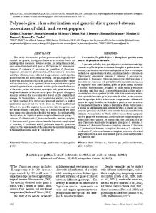 Palynological characterization and genetic