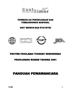 PANDUAN PEWAWANCARA