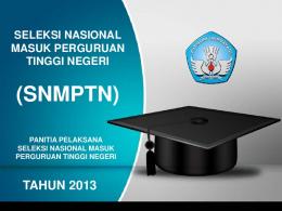 Panduan SNMPTN 2013