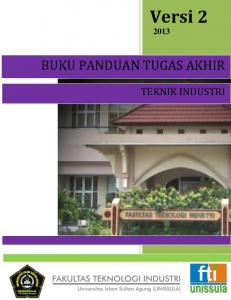 Panduan Tugas Akhir Teknik Industri - Fakultas Teknologi Industri ...