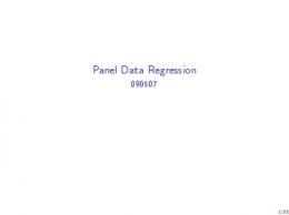 Panel Data Regression - s u