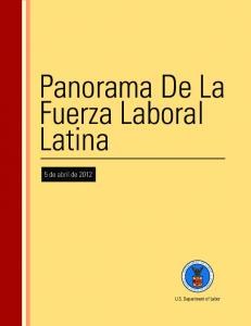 panorama de La fuerza LaboraL Latina