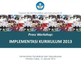 Paparan Mendikbud pada Workshop Pers