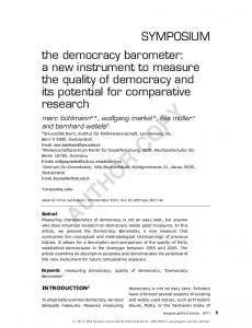 Paper - Democracy Barometer