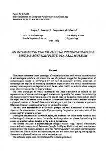 Paper for CAA98 - UCL Computer Science