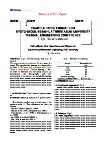 Paper Format