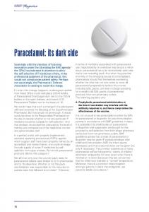 Paracetamol: its dark side