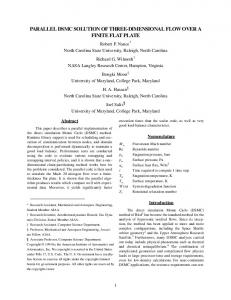 parallel dsmc solution of three-dimensional flow