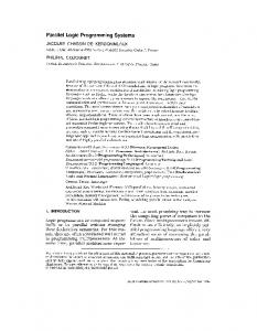 Parallel logic programming systems - Association for Computing