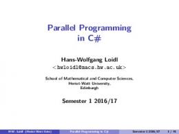 Parallel Programming in C#