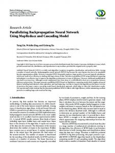 Parallelizing Backpropagation Neural Network Using MapReduce and ...