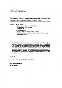 Parameter Estimation for INAR Processes Based on High-Order ... - INE