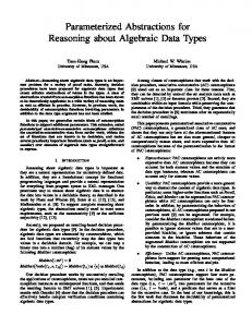 Parameterized Abstractions for Reasoning about ... - Semantic Scholar