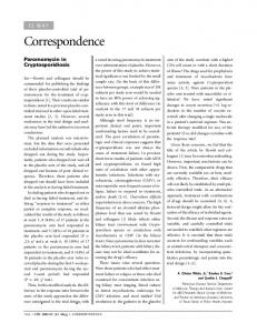 Paromomycin in Cryptosporidiosis