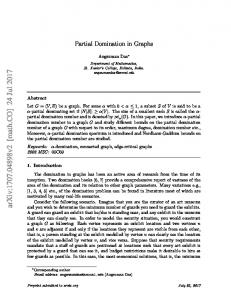 Partial Domination in Graphs