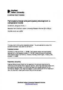 Participatory design and participatory development - Semantic Scholar