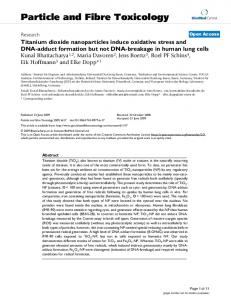 Particle and Fibre Toxicology - BioMedSearch