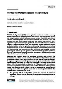 Particulate Matter Exposure in Agriculture