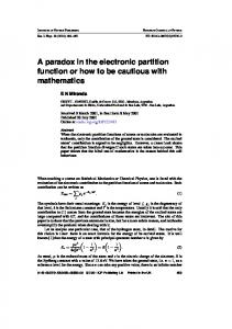 Partition function of hydrogen - LIPhy