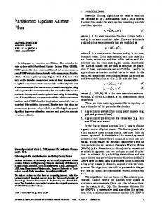 Partitioned Update Kalman Filter