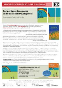 Partnerships, Governance and Sustainable ...