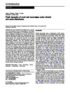 Patch dynamics of coral reef macroalgae under chronic ... - CiteSeerX