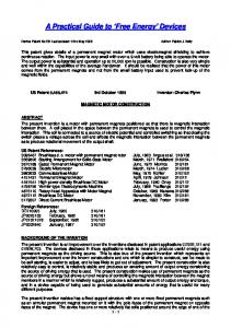 Patent 61 - Free-Energy Devices