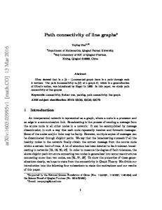 Path connectivity of line graphs