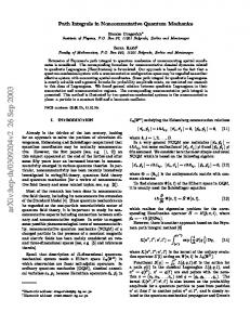 Path Integrals in Noncommutative Quantum Mechanics