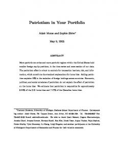 Patriotism in Your Portfolio