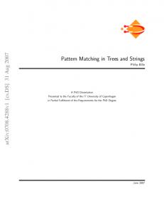 Pattern Matching in Trees and Strings