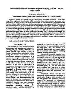 PbTiO3 single crystals - arXiv