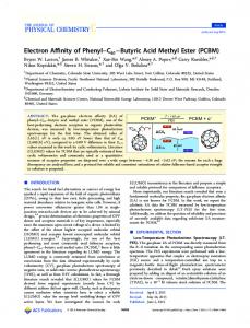 PCBM - American Chemical Society