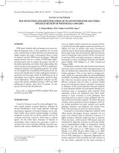 pcr detection and identification of plant-pathogenic bacteria - citaREA